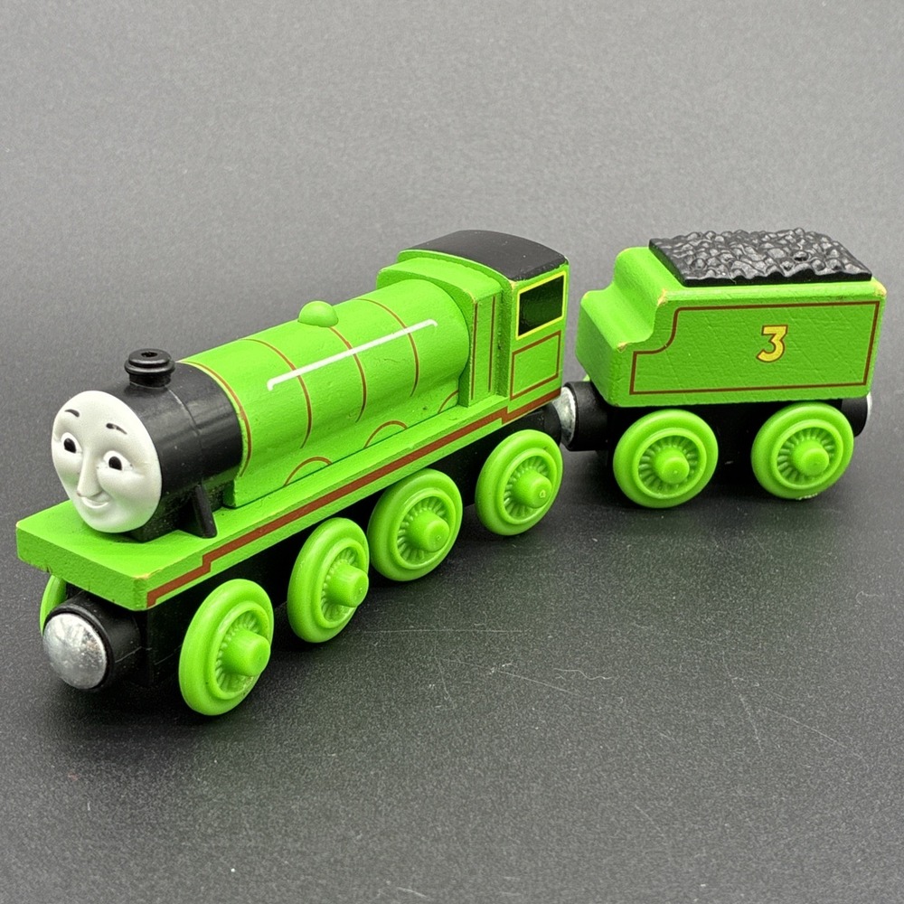 Thomas & Friends Henry & Tender Wooden Railway Mattel 2012 Train Engine